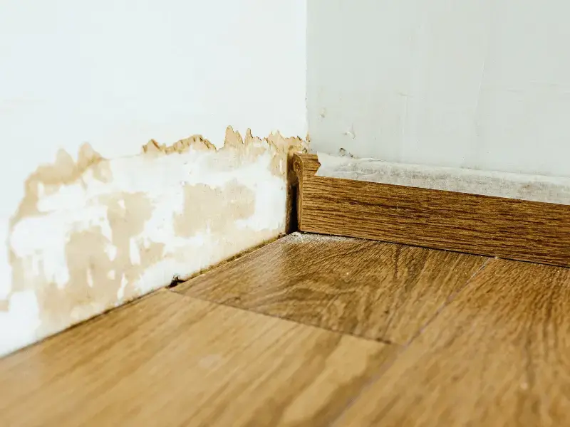 leak behind wall
