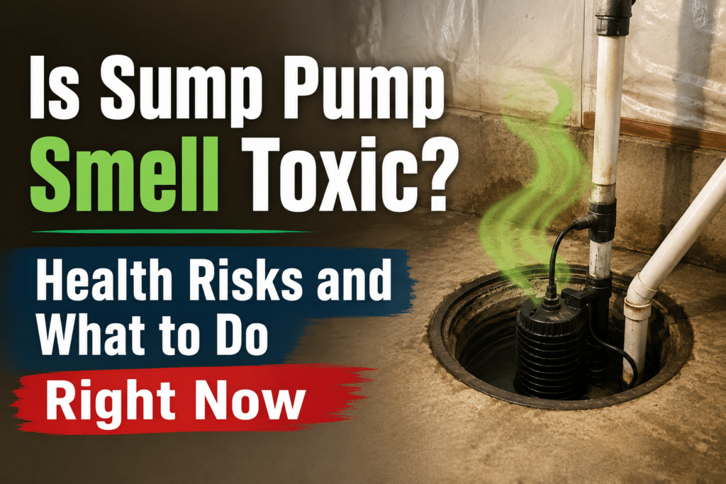 Homeowner inspecting a sump pump pit in a Bolingbrook basement